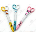 Colorful cartoon scissors multi-function ballpoint pen